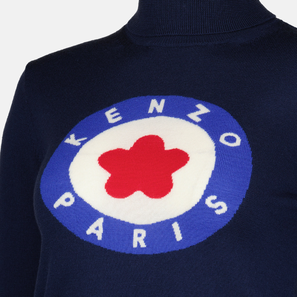 니트웨어 Pull Kenzo Target Kenzo 파란색 Femme