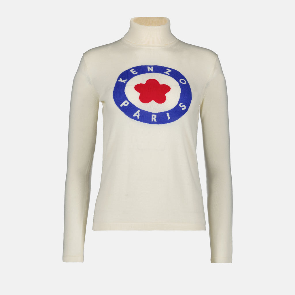 니트웨어 Kenzo Target Sweater Kenzo 하얀색 Femme