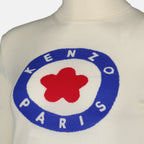 니트웨어 Kenzo Target Sweater Kenzo 하얀색 Femme