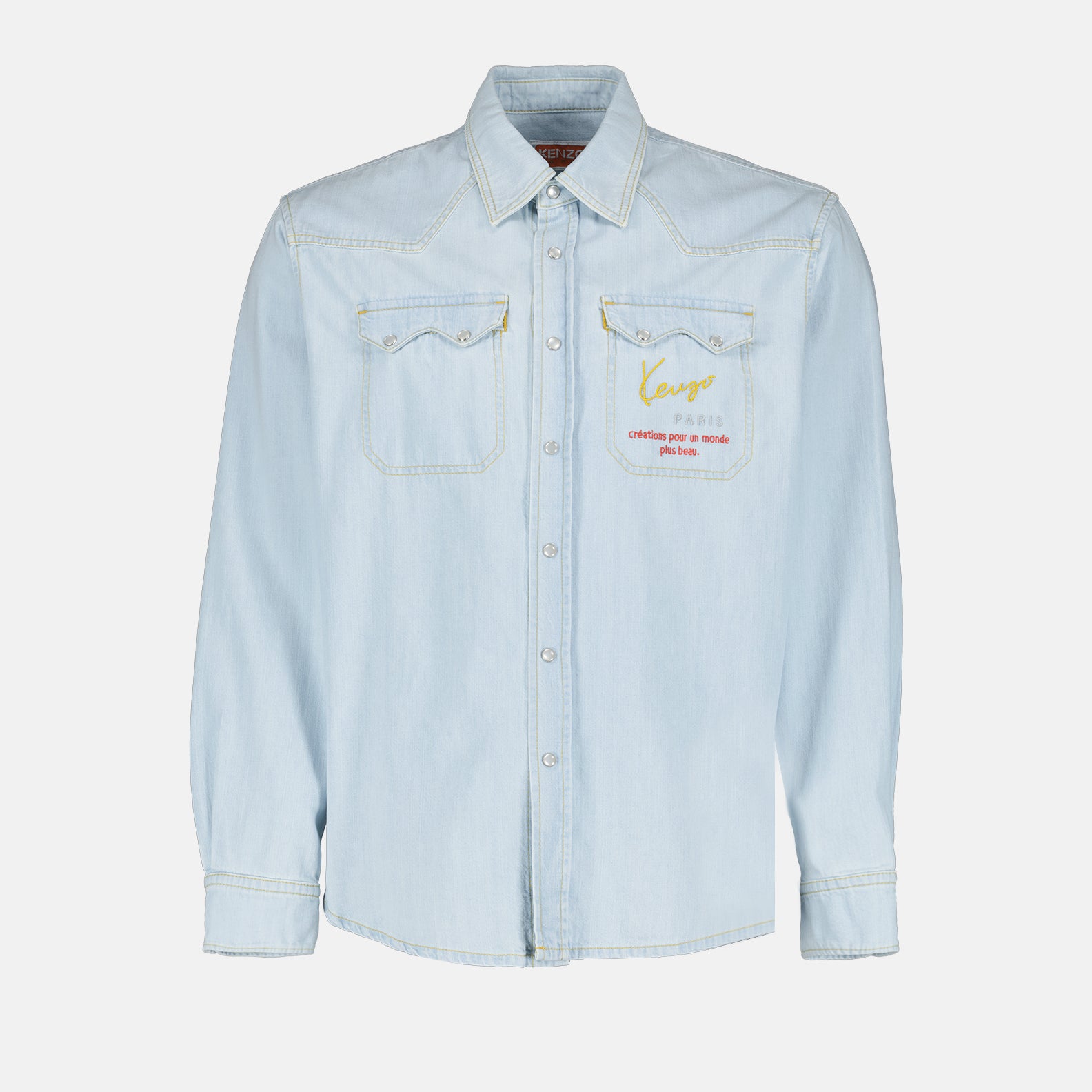 Hemden Chemise Western en denim Kenzo Blau Homme