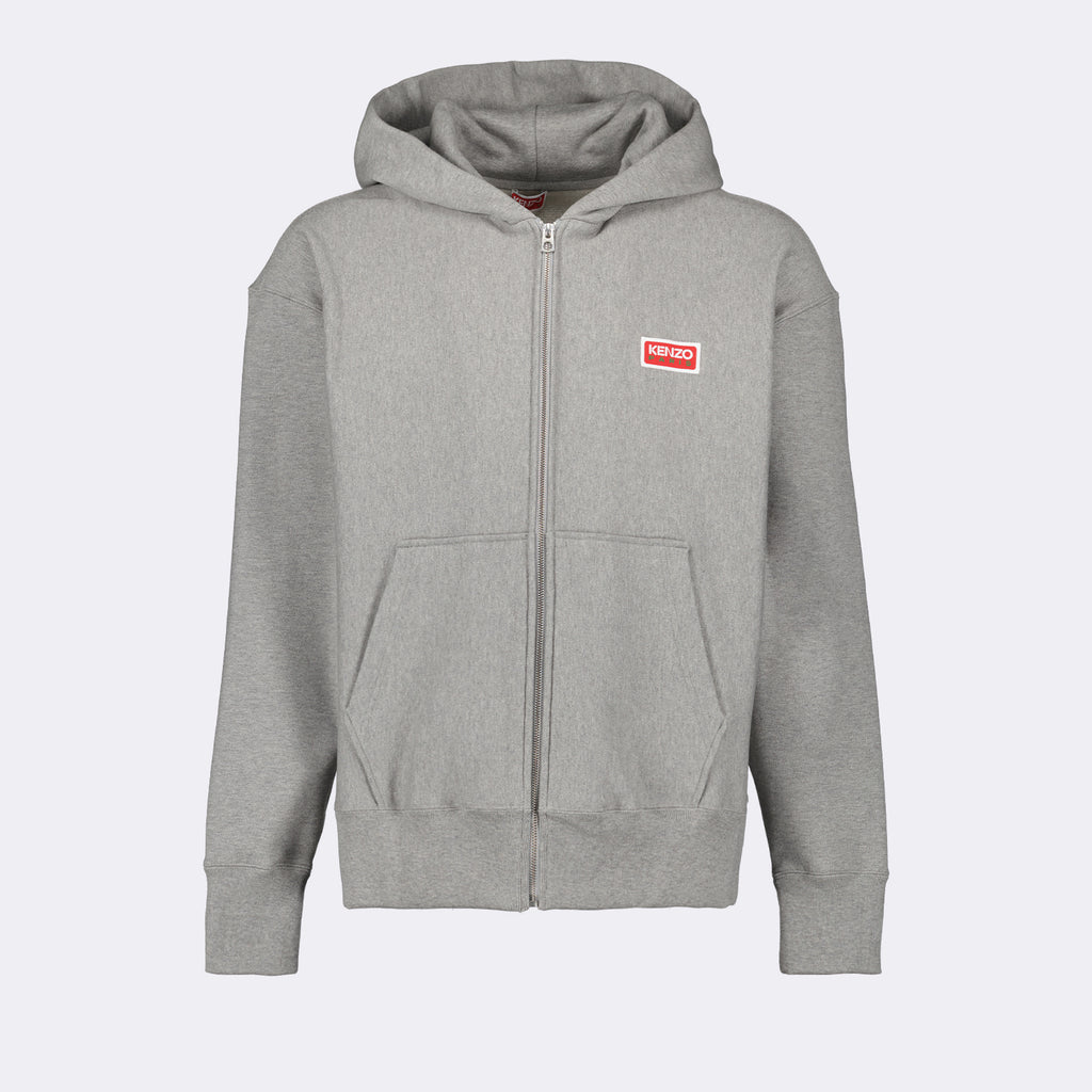 Sweatshirts Zipped sweatshirt with logos Kenzo Gray Man