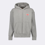 Sweatshirts Zipped sweatshirt with logos Kenzo Gray Man