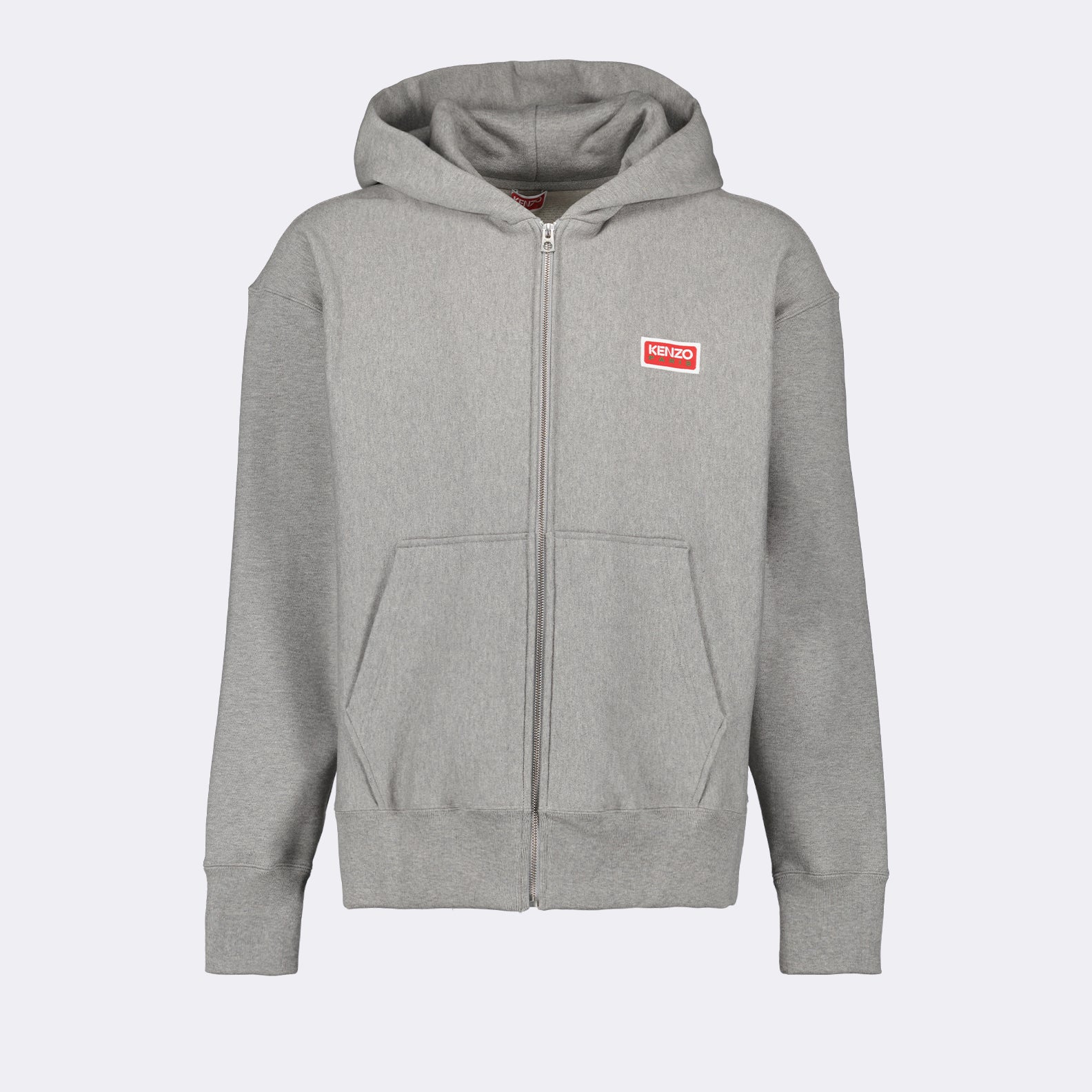 Zipped sweatshirt with logos