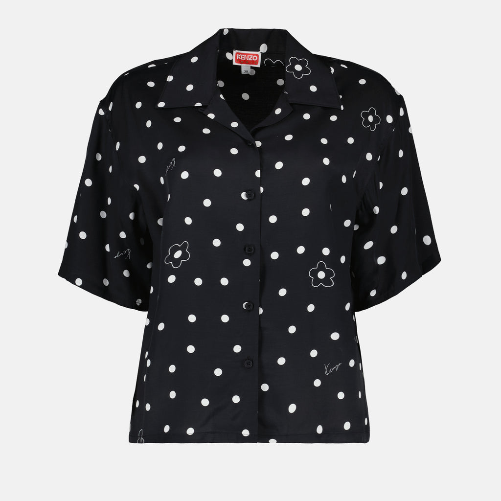 Camisas Chemise hawaïenne Flower Spot Kenzo Preto Femme
