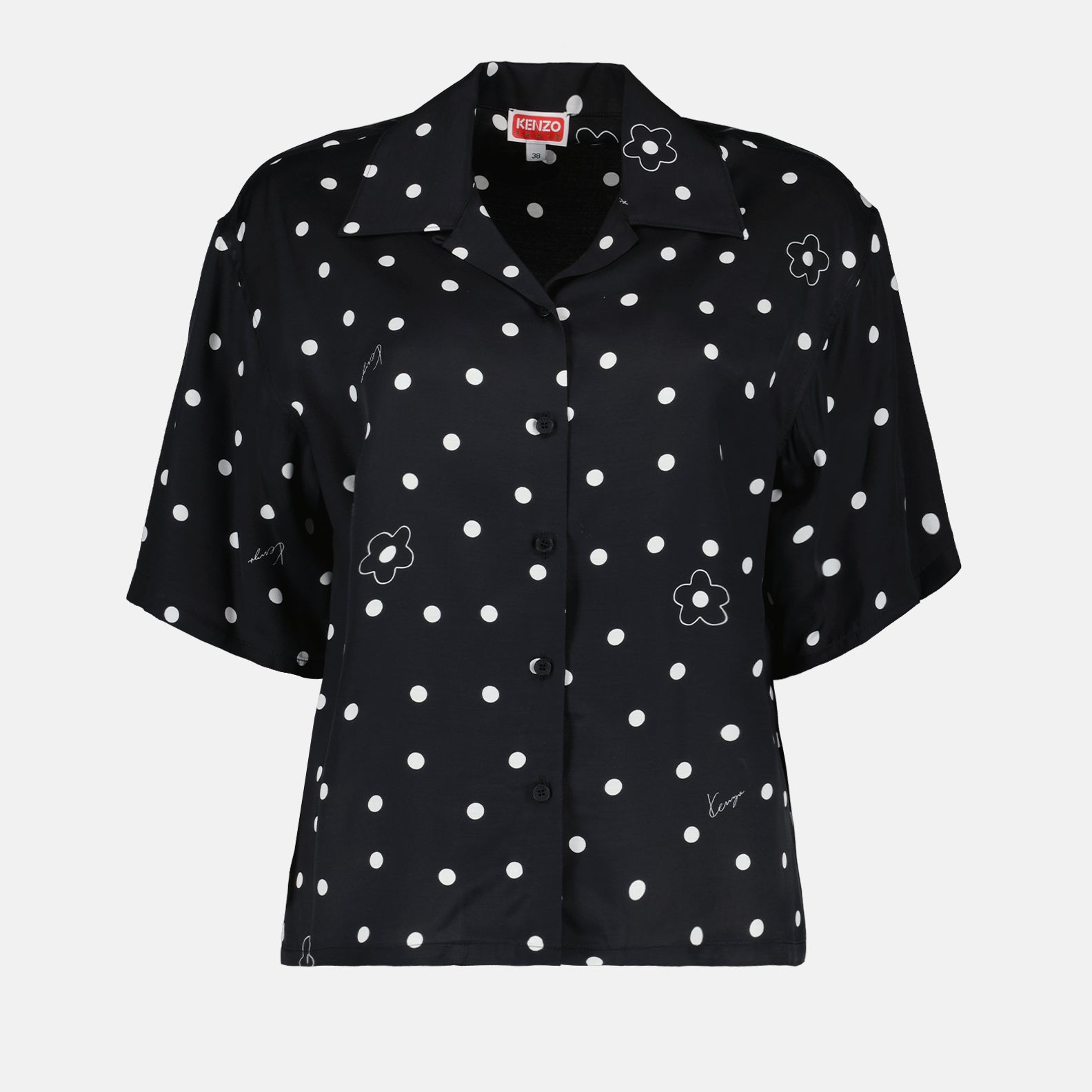 Camisas Chemise hawaïenne Flower Spot Kenzo Preto Femme