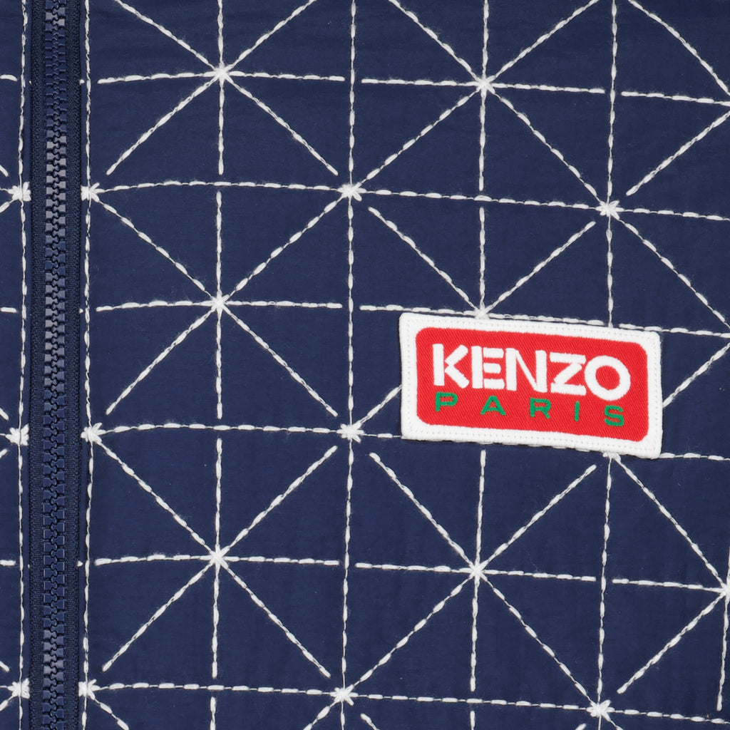 Manteaux Doudoune bleue 'Sashiko Stitch' Kenzo Bleu foncé Femme