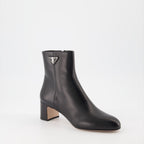 Ankle boots Leather Ankle Boots Prada Black Women