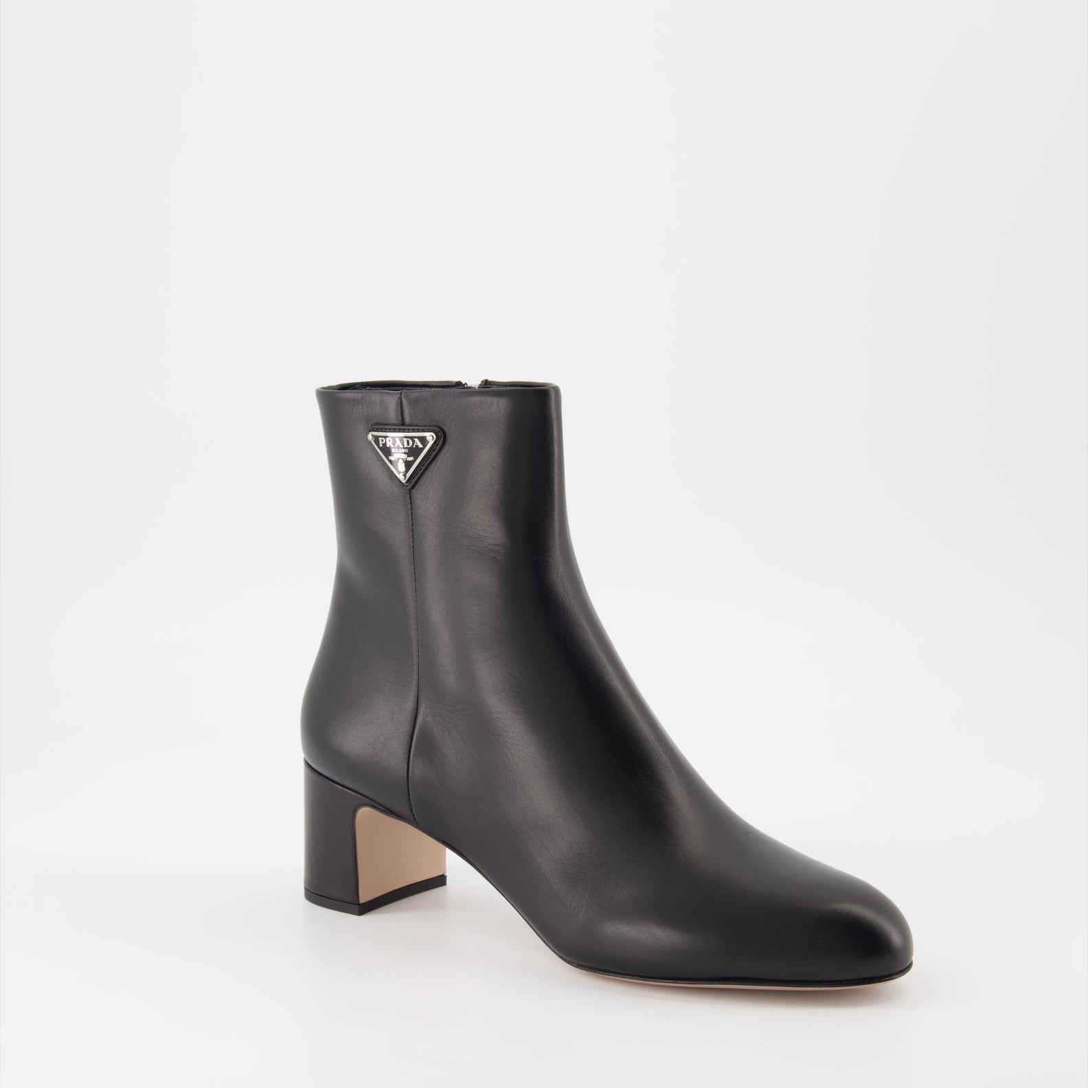Ankle boots Leather Ankle Boots Prada Black Women