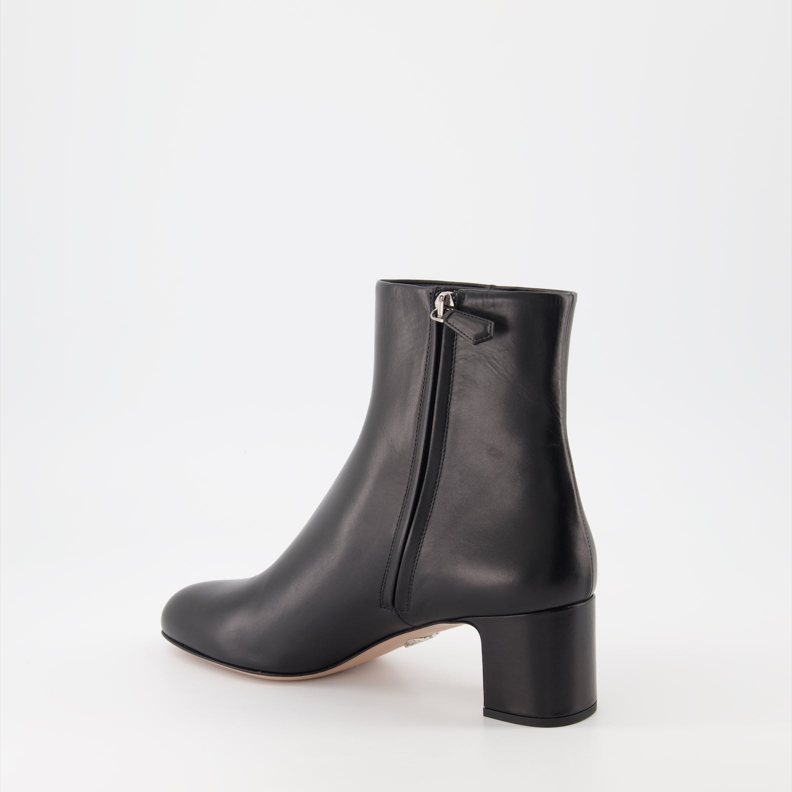 Ankle boots Leather Ankle Boots Prada Black Women