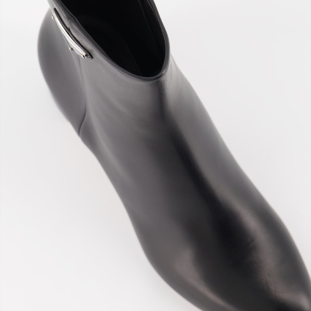 Ankle boots Leather Ankle Boots Prada Black Women