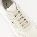 Baskets Baskets en nubuck et nylon Prada Beige Homme