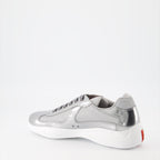 Baskets Baskets America's Cup Prada Argenté Homme