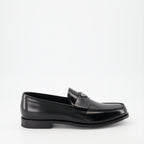 Mocassins Mocassins en cuir verni Prada Noir Homme