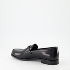 Mocassins Mocassins en cuir verni Prada Noir Homme