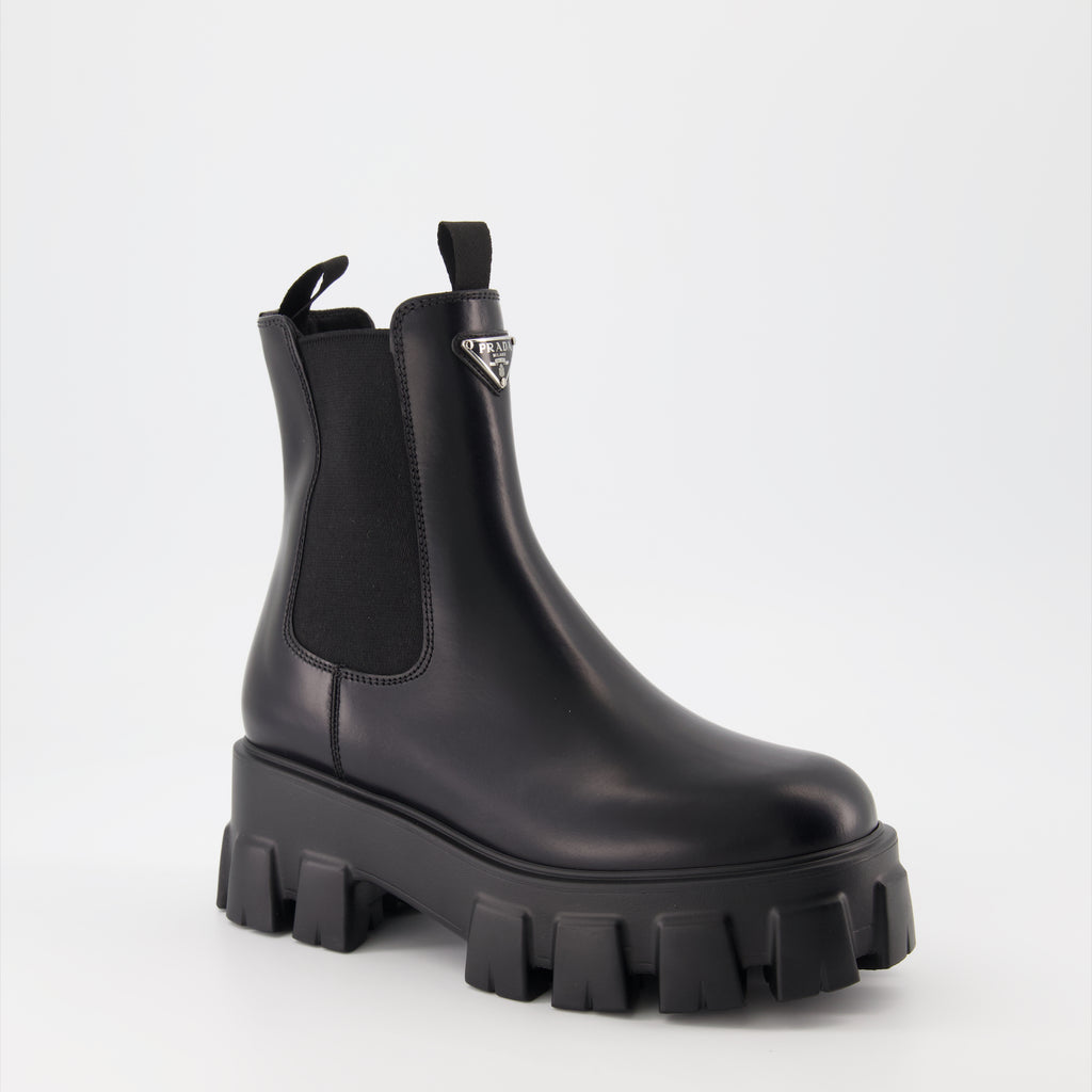 Ankle boots Monolith ankle boots Prada Black Women