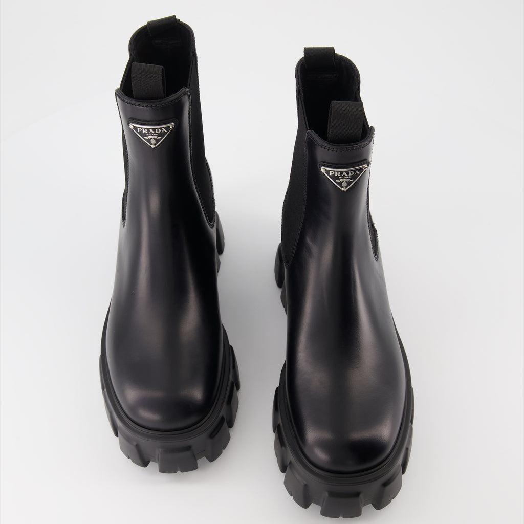 Ankle boots Monolith ankle boots Prada Black Women
