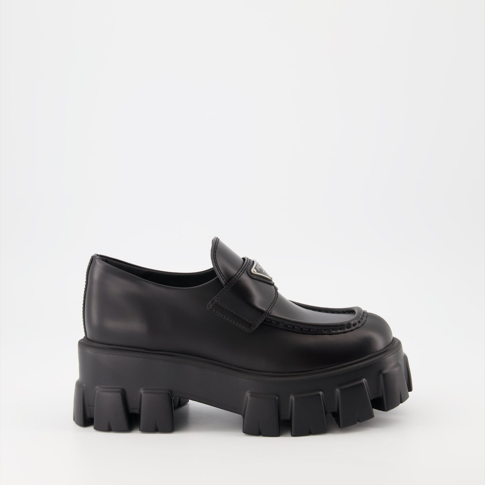 Mocassins Mocassins Monolith Prada Noir Femme
