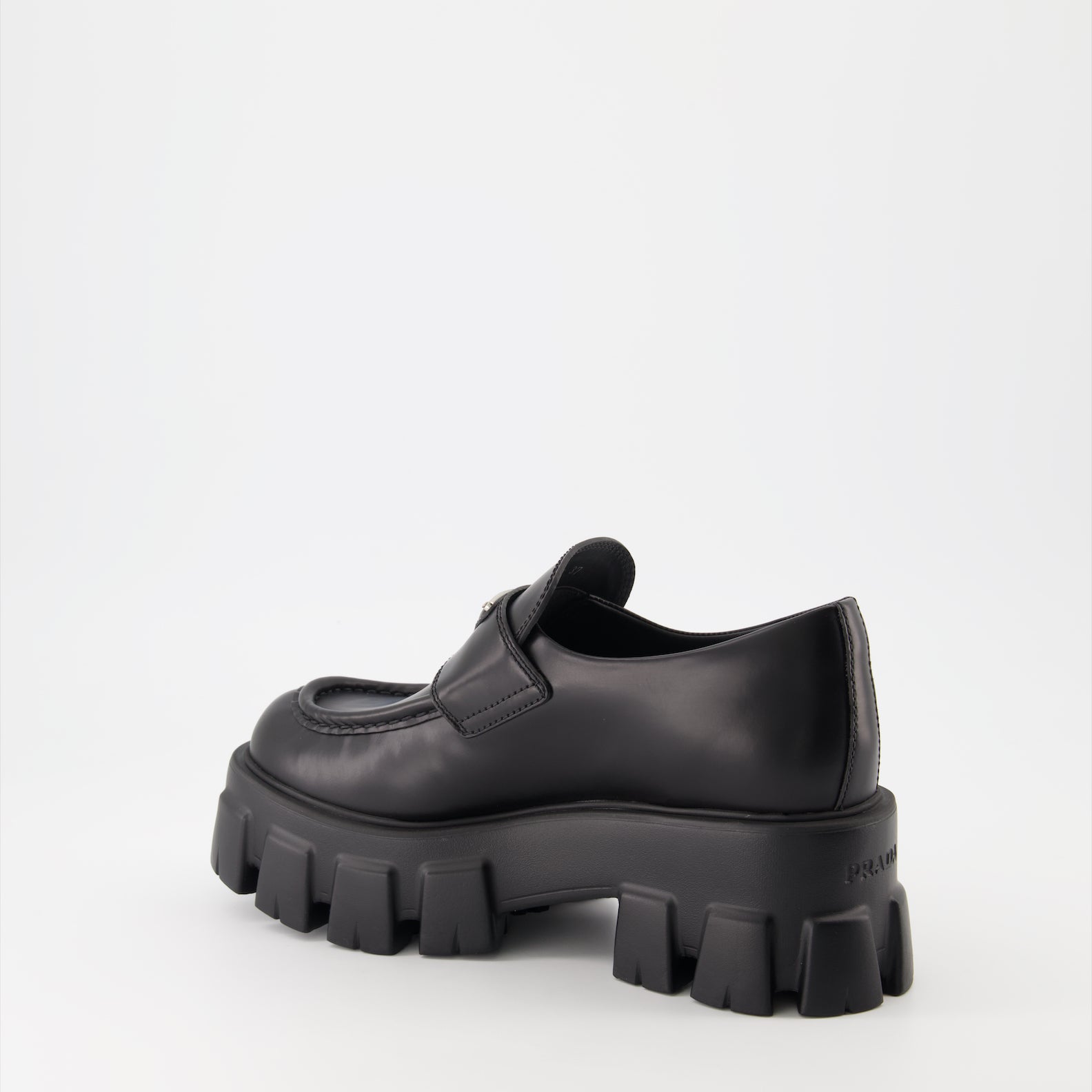 Mocassins Mocassins Monolith Prada Noir Femme