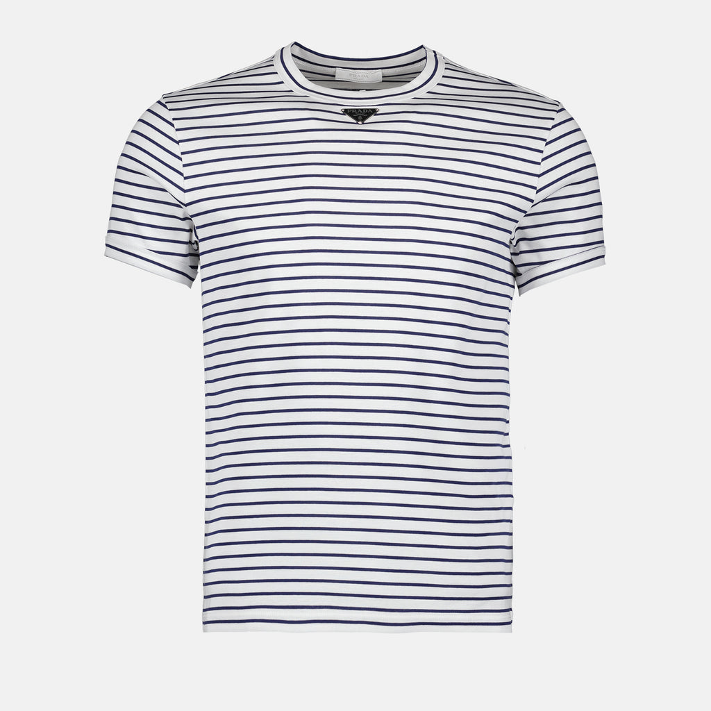T-Shirts T-shirt en coton Prada Weiß Homme