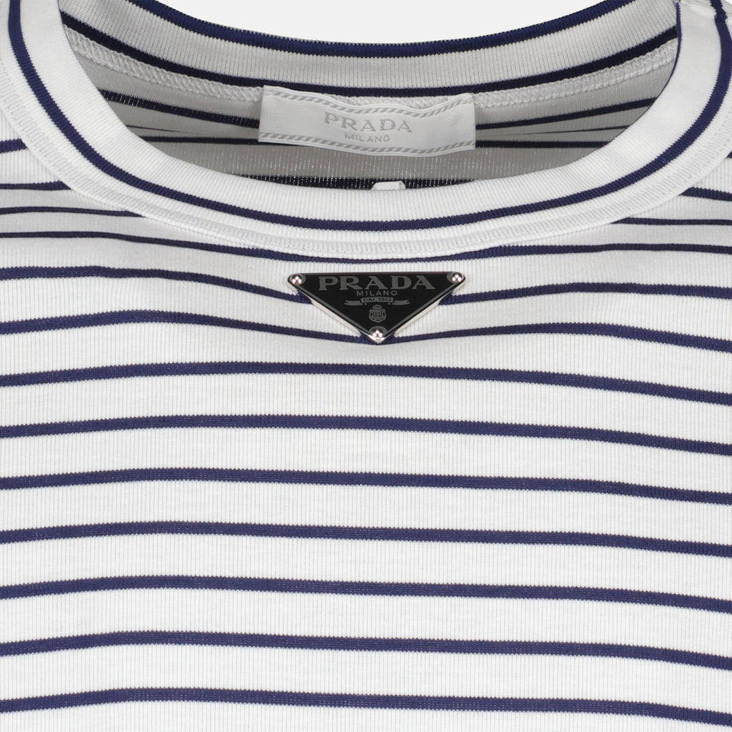 T-Shirts T-shirt en coton Prada Weiß Homme