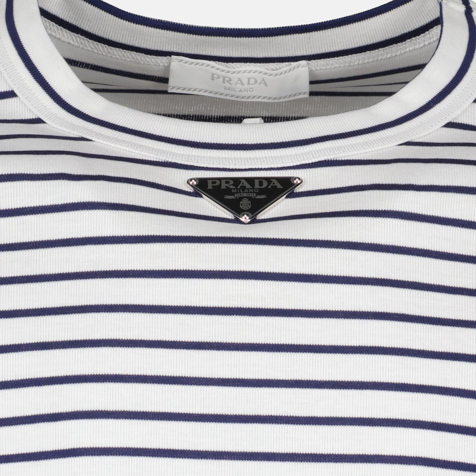 T-Shirts T-shirt en coton Prada Weiß Homme
