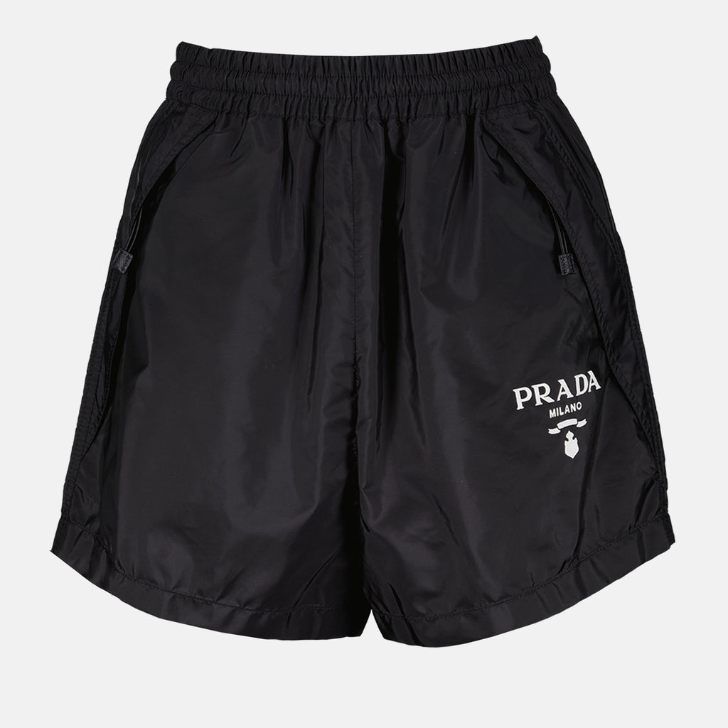Shorts Short en nylon Prada Noir Femme