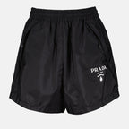 Shorts Short en nylon Prada Noir Femme
