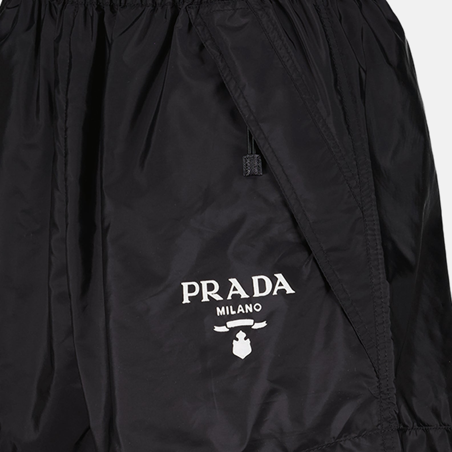 Shorts Short en nylon Prada Noir Femme