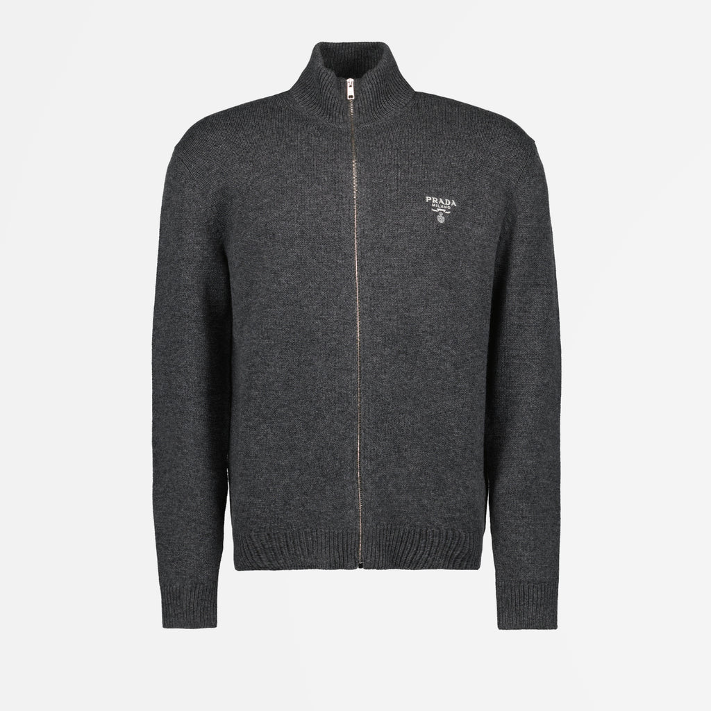 Giacche Veste en cachemire Prada Grigio Homme