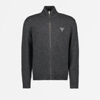 Giacche Veste en cachemire Prada Grigio Homme