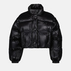 Manteaux Doudoune courte en Re-Nylon Prada Noir Femme