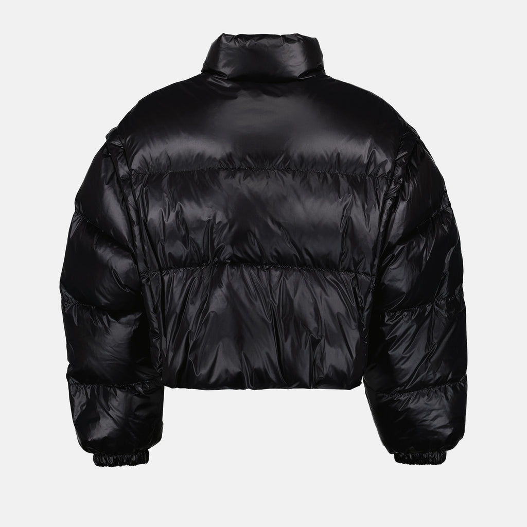 Manteaux Doudoune courte en Re-Nylon Prada Noir Femme