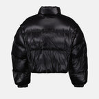 Manteaux Doudoune courte en Re-Nylon Prada Noir Femme