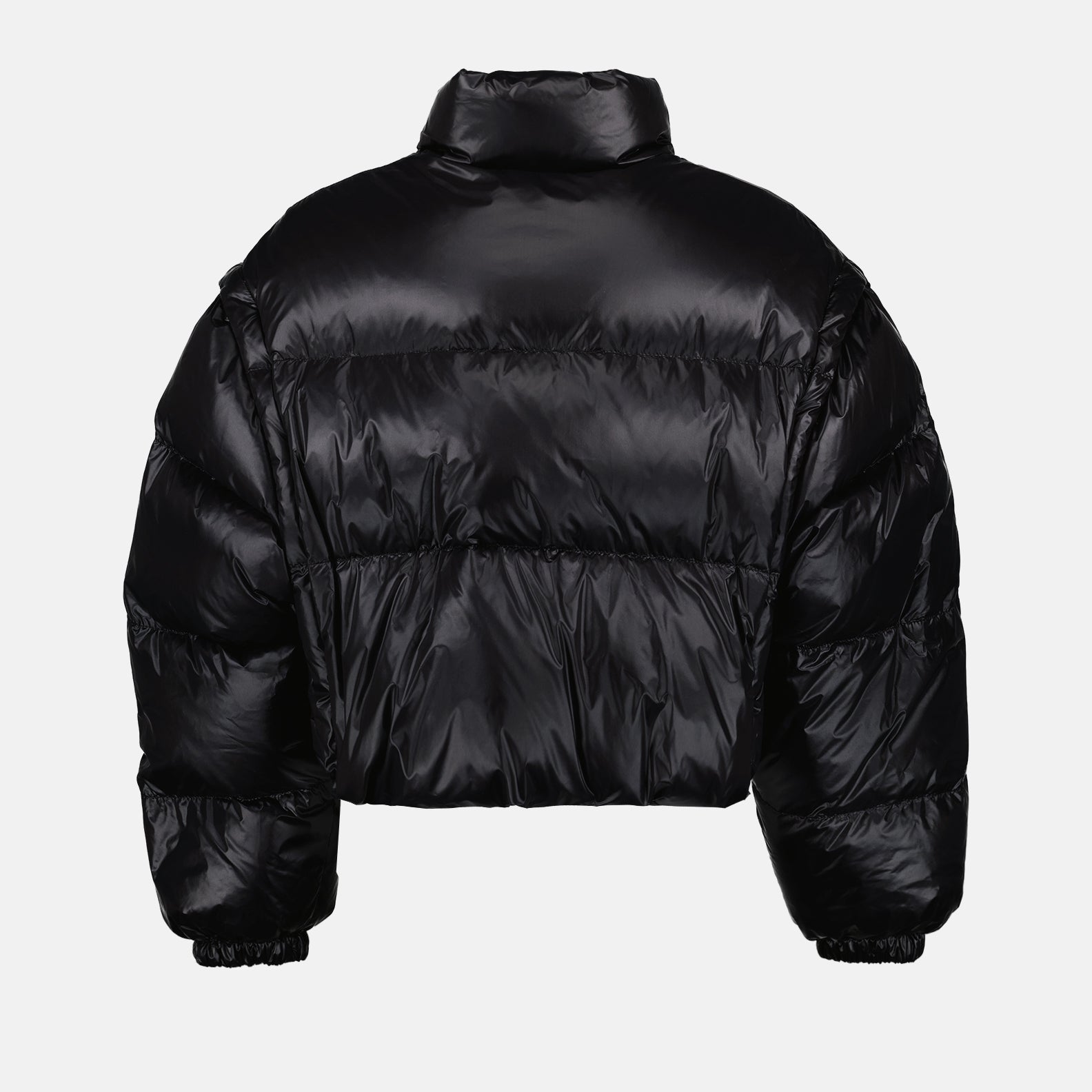 Manteaux Doudoune courte en Re-Nylon Prada Noir Femme