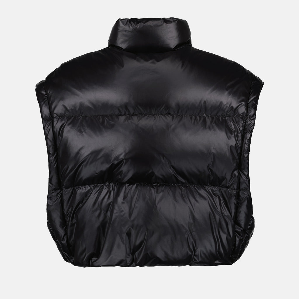 Manteaux Doudoune courte en Re-Nylon Prada Noir Femme
