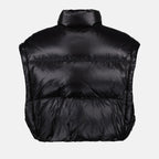 Manteaux Doudoune courte en Re-Nylon Prada Noir Femme