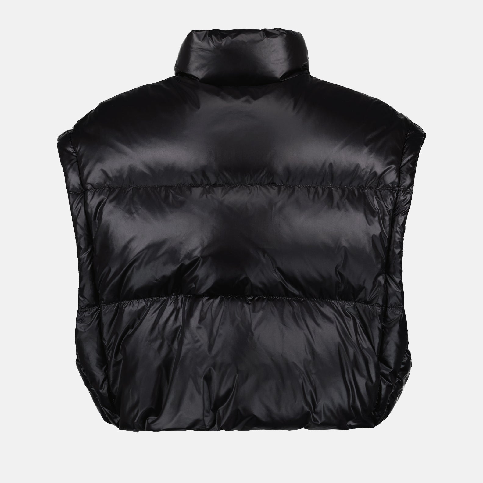 Manteaux Doudoune courte en Re-Nylon Prada Noir Femme
