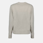 니트웨어 Pull en maille brodé Prada 하얀색 Femme