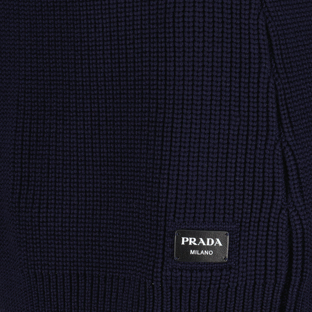 Jupes Jupe en laine Prada Bleu foncé Femme