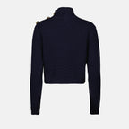 Prendas de punto Pull en laine Prada azul oscuro Femme