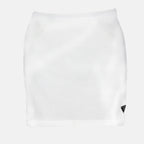 Jupes Jupe courte en jersey Prada Blanc Femme