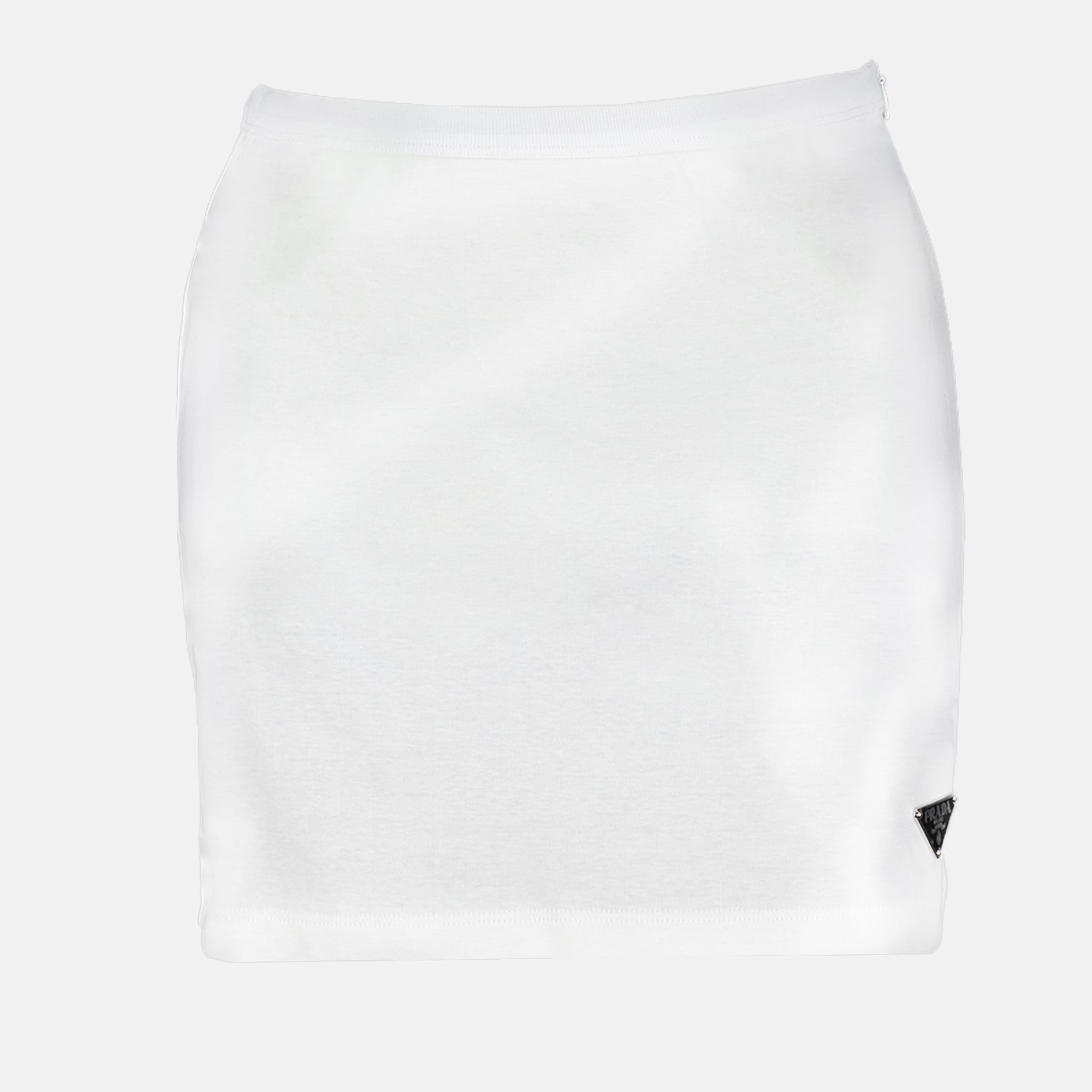 Jupes Jupe courte en jersey Prada Blanc Femme