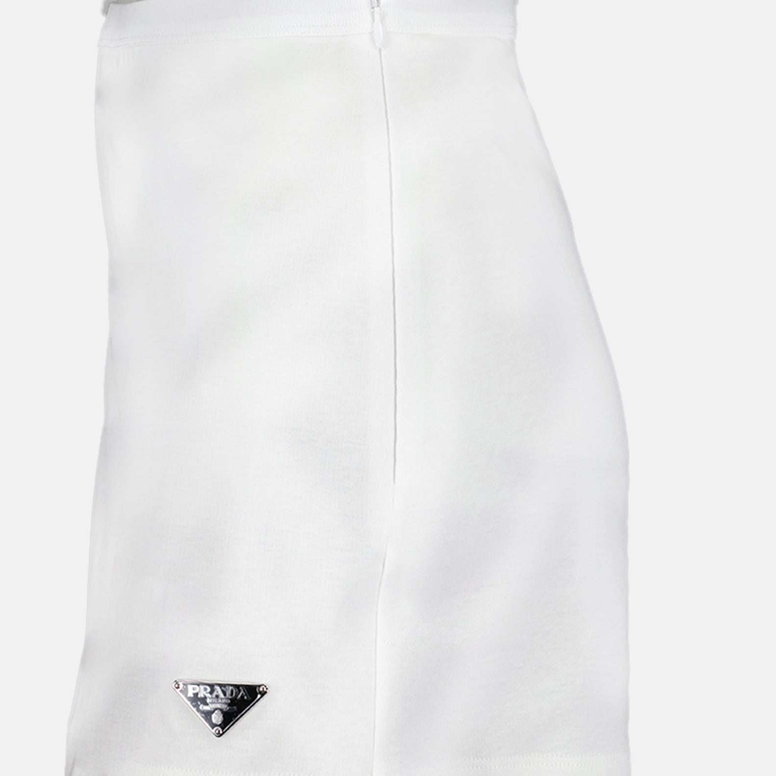 Jupes Jupe courte en jersey Prada Blanc Femme