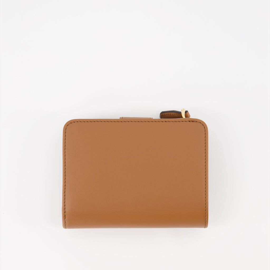 Small leather goods Saffiano wallet Prada Brown Women