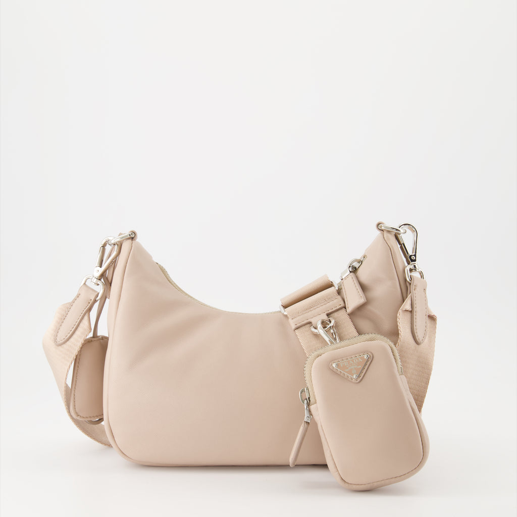Sacs bandoulière Sac Re-Édition 2005 Prada Beige Femme