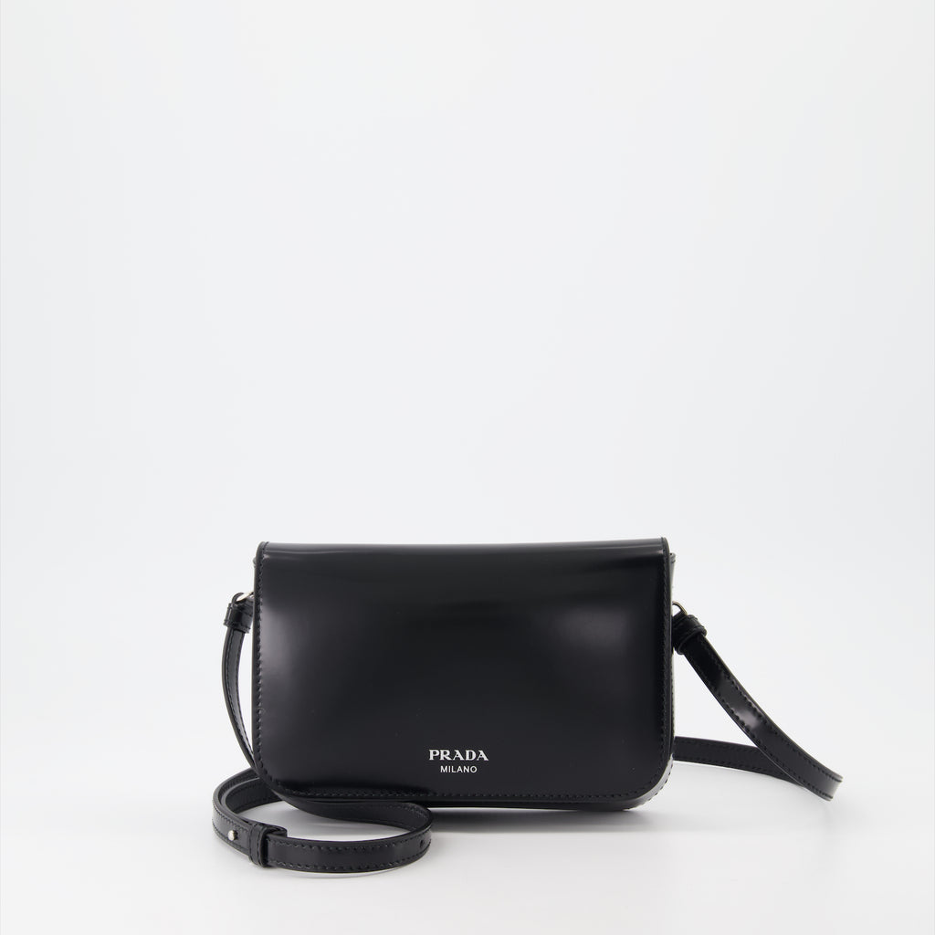 Sacs bandoulière Sac bandoulière en cuir Prada Noir Homme