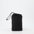 Sacs bandoulière Etui pour smartphone en Re-Nylon Prada Noir Homme