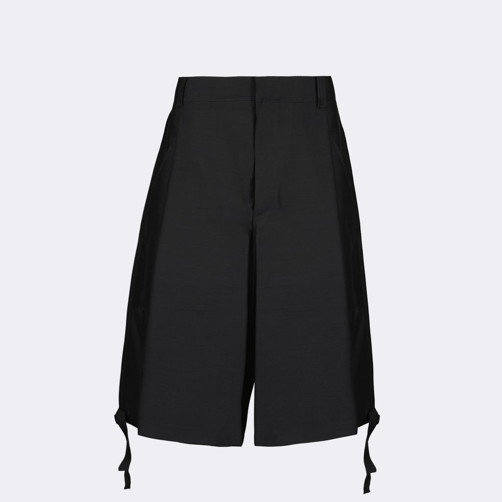 ショートパンツ ワイドバミューダショーツ Dior 黒 男