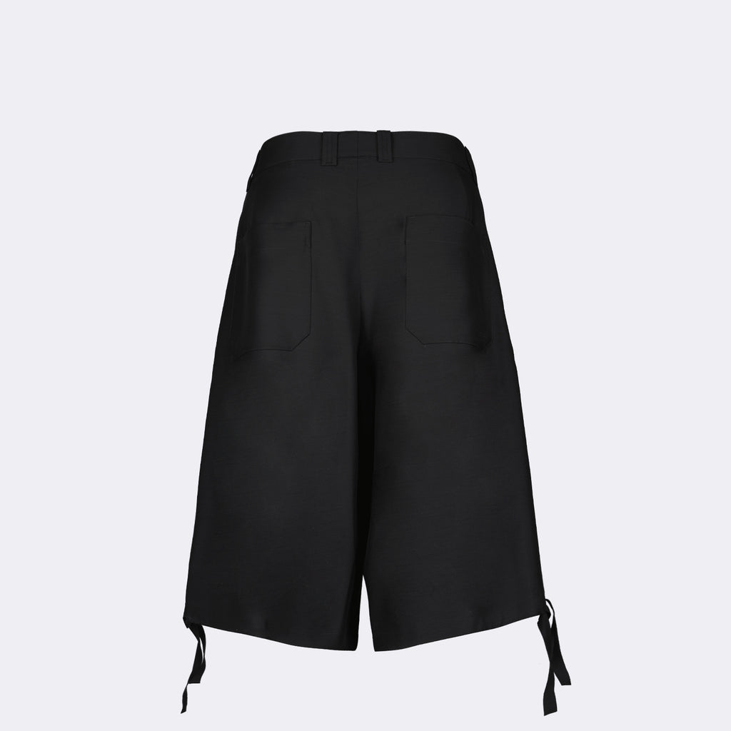 ショートパンツ ワイドバミューダショーツ Dior 黒 男