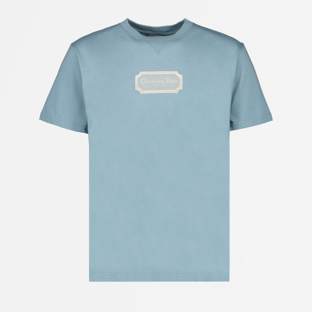 Camisetas T-shirt Couture Dior Azul Homme